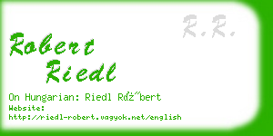 robert riedl business card